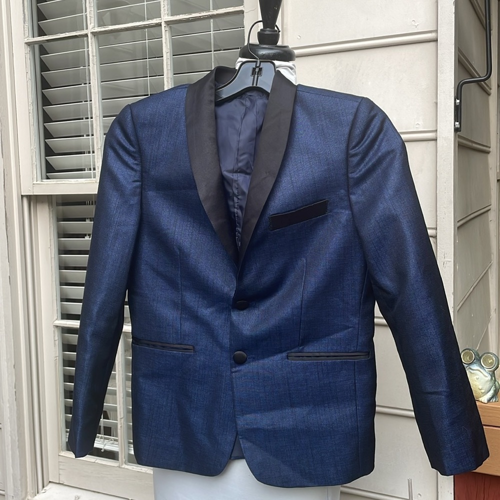 KIDS Bocaccio Blue Tuxedo Blazer Small 10